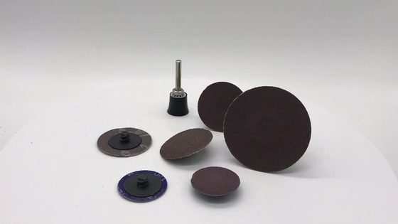 China Brown-TS Roloc-Schleifscheibe, Rollenstandort-Winkel sterben Schleifer-versandende Disketten-Oberflächen-Konditionierung usine