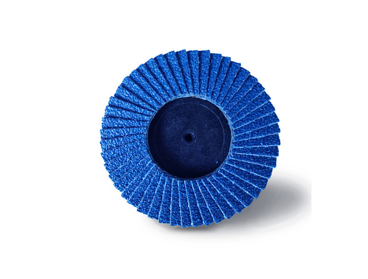 China 4,5&quot; 200 Korn-Miniklappen-Diskette für versandende hölzerne Zirkoniumdioxid-Oxid-Art r-Blau-Farbe usine