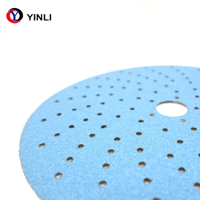 6 Zoll-Haken-und des Schleifen-Sandpapier-17 Loch 60 Grit Sanding Disc