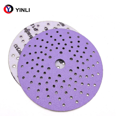 Metallpolierzirkoniumdioxid-versandende Diskette 6 Zoll-versandende Disketten 80 Grit With Multihole